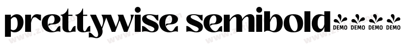prettywise semibold字体转换